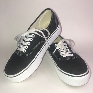 Vans Black Authentic Platforms